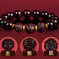 San He Zodiac Prayer Beads, Zodiac Bracelet, I Ching Beads