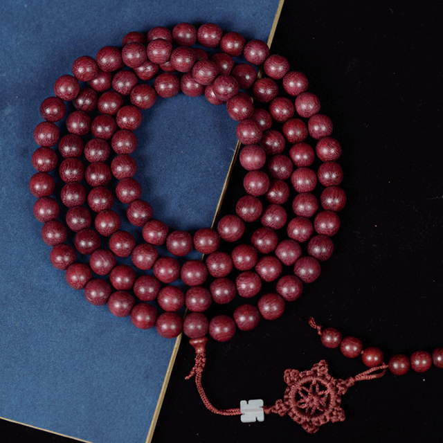 Fangyuan Purpleheart Wood Bead Bracelet (Brazilian Origin) | Redwood Cultural Wrist Mala