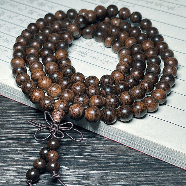 High Grade 108 Phoenix Eye Bodhi Beads | Natural Mala Bracelet | Oriental Mystic Blessing