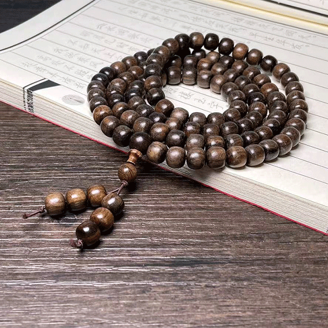 High Grade 108 Phoenix Eye Bodhi Beads | Natural Mala Bracelet | Oriental Mystic Blessing